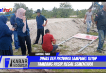 Dinas DLH Provinsi Lampung Tutup Tambang Ilegal Sementara