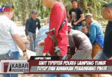 Unit Tipidter Polres Lampung Timur Tutup Dan Amankan Penambang Pasir