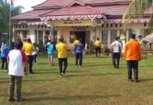 Camat Bansri Adakan Senam Lampung Timur Makmur
