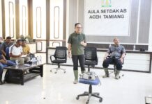 Wamendagri Bima Tinjau Aceh Tamiang