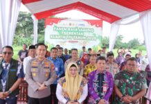 Polres Metro Tangerang Kota Ikuti Zoom Meeting Panen Raya Jagung