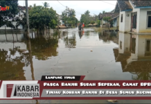 Pasca Banjir Sudah Sepekan, Camat BPBD Tinjau Korban Banjir Di Sumur Kucing